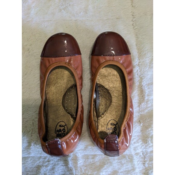 bcool ballet flats dress flats brown tan size 36 GIRLS 4 shiny dressy casual - Picture 8 of 12